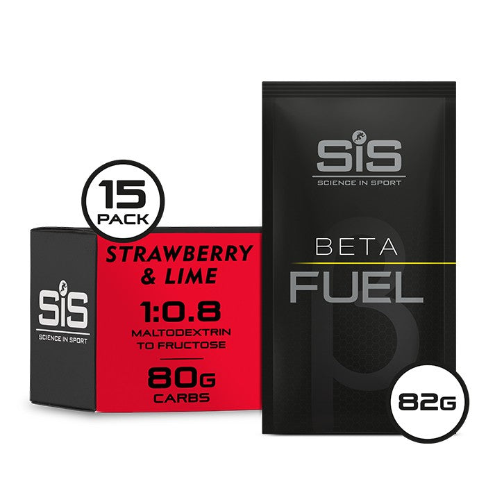 SIS Beta Fuel 80 Energy Drink Powder 82g 15 Pack Strawberry & Lime