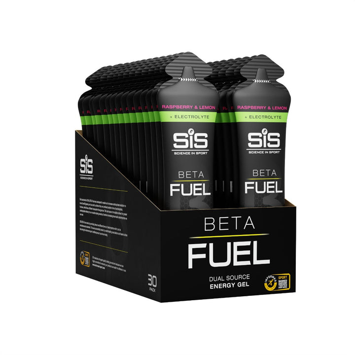 SIS Beta Fuel + Electrolyte Gel 60ml 30 Pack Raspberry & Lemon