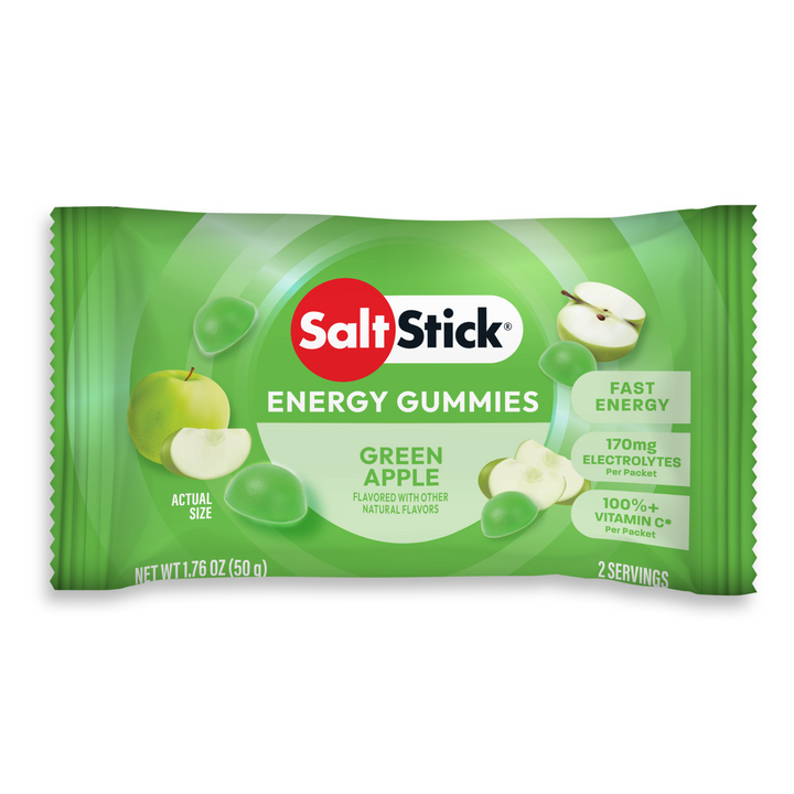 Saltstick Energy Gummies 10 Packs Green Apple