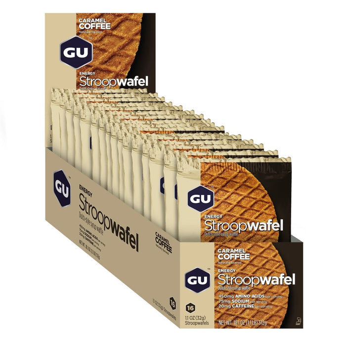 GU Energy Stroopwafel, 16 Pkt Box Caramel Coffee