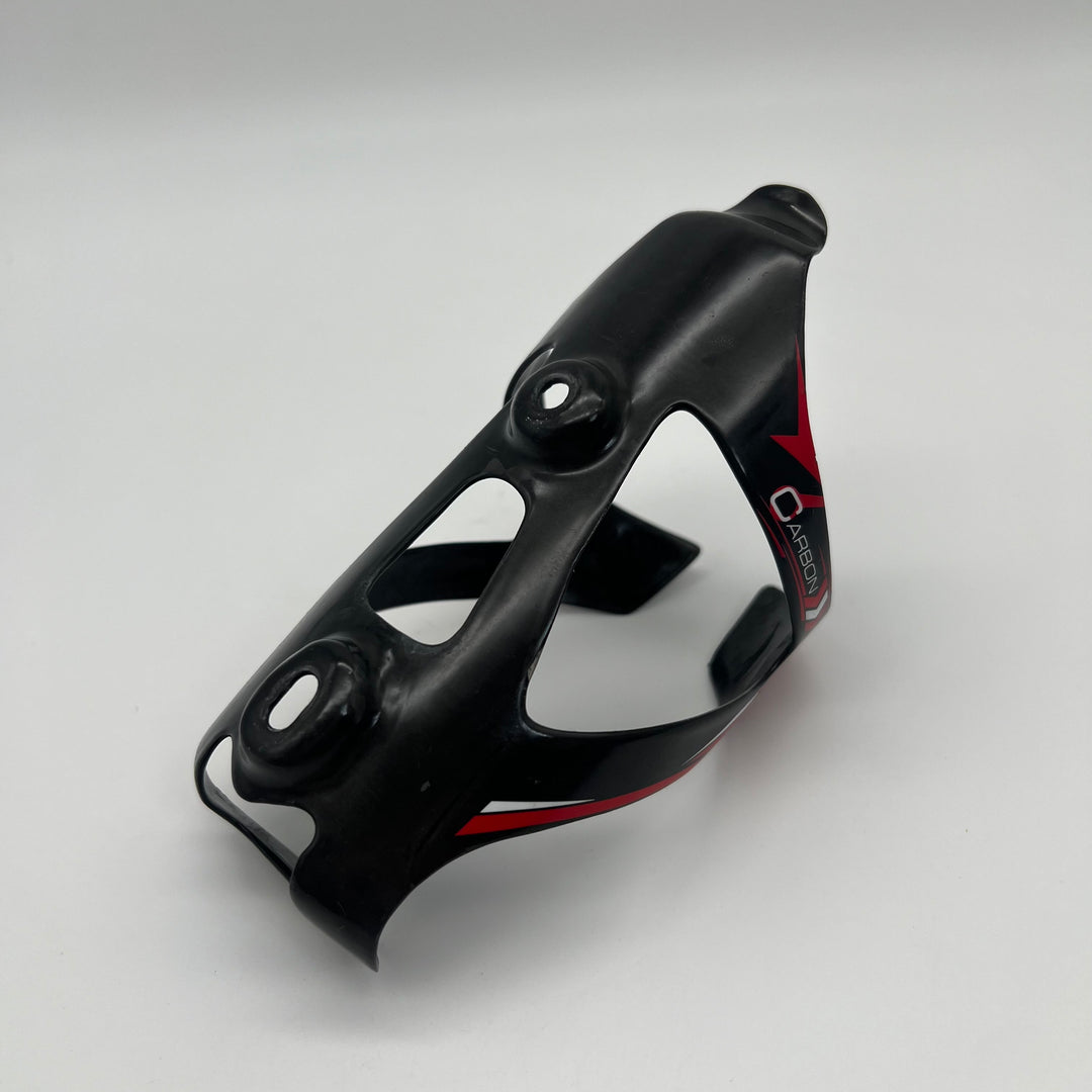 Wiel Black & Red Carbon Fiber Water Bottle Cage