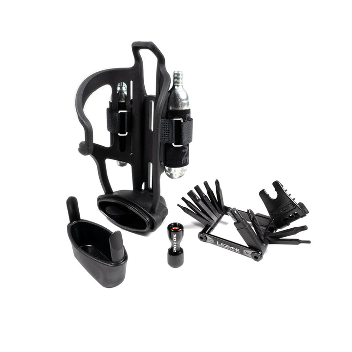 Lezyne Tubeless Flow Storage Cage Loaded