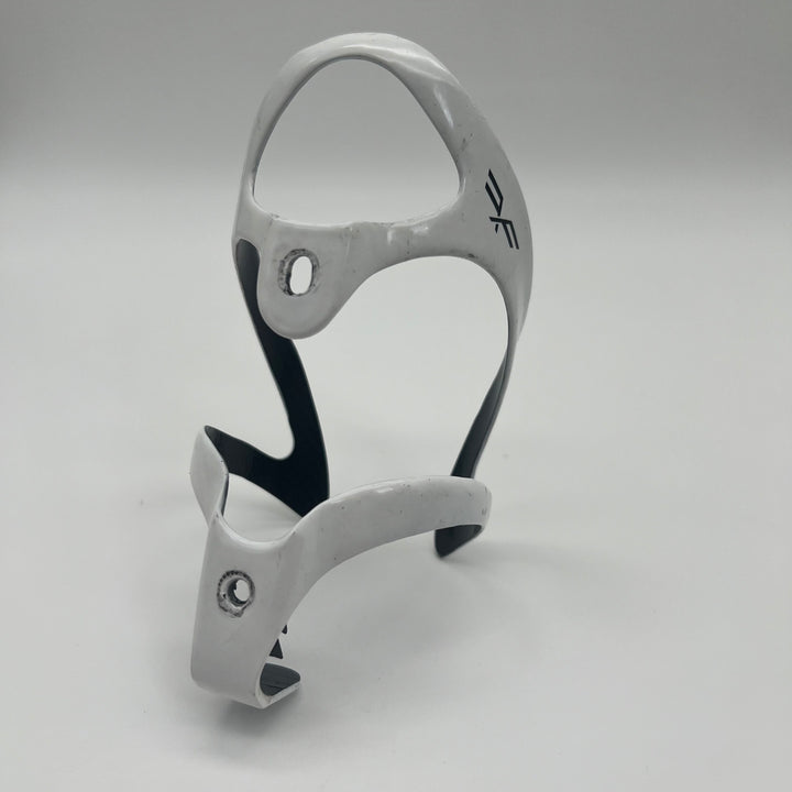 White Forte Carbon Fiber Water Bottle Cage