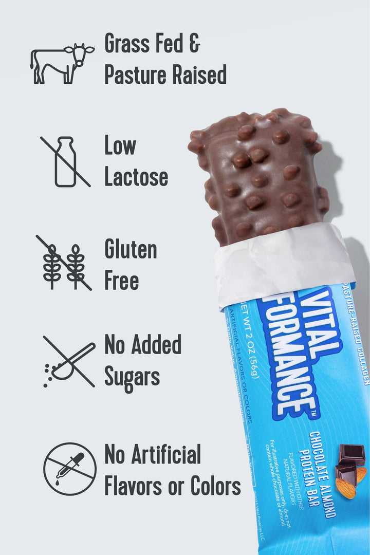 Vital Performance Protein Bar Chocolate Almond 2oz 12ct