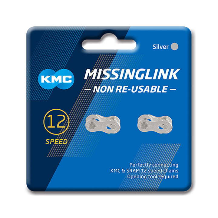 KMC MissingLink 12 Silver, 2 Pairs/Card