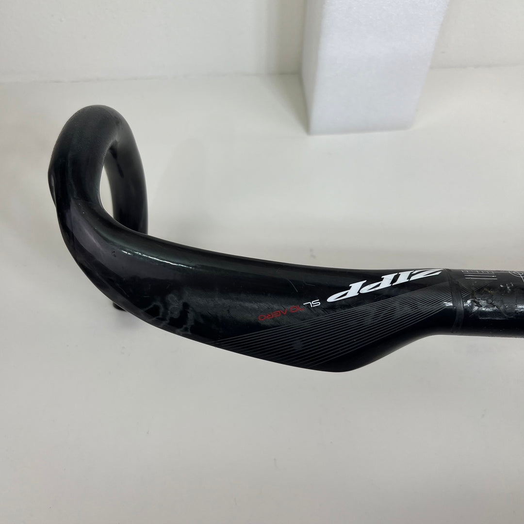 Used Zipp SL-70 Aero Carbon Fiber Compact Road Handlebar, 31.8mm, 42cm, 247g