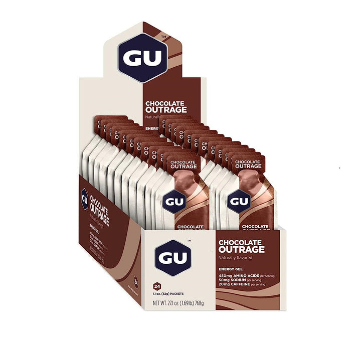 GU Energy Gels 24ct Box Chocolate Outrage