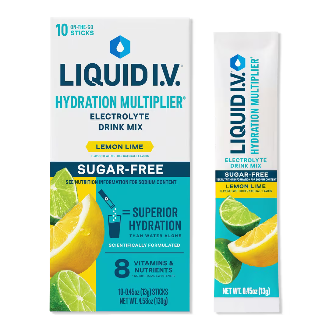 Liquid I.V. Hydration Multiplier 8ct Display Caddy Sugar Free Lemon Lime