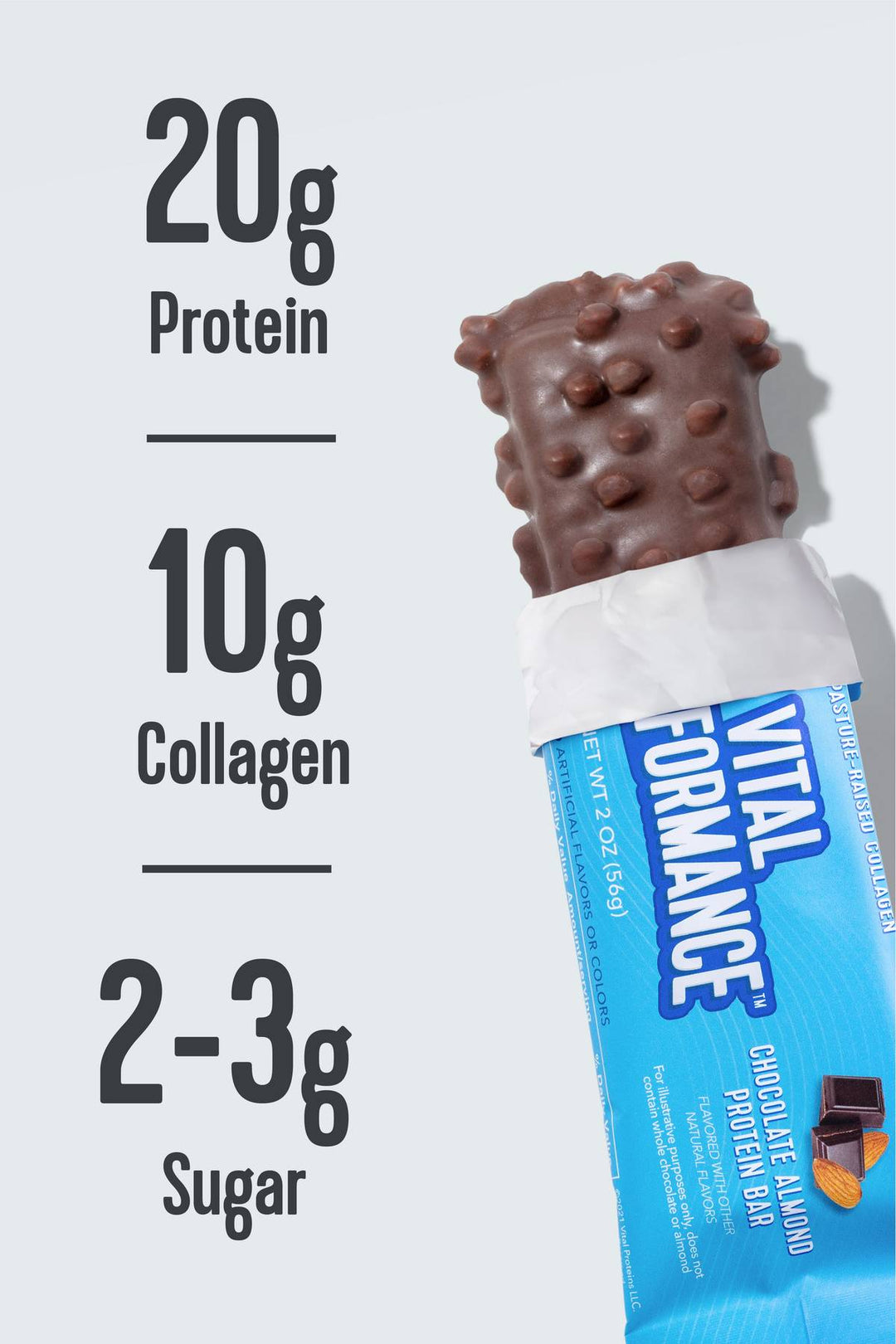 Vital Performance Protein Bar Chocolate Almond 2oz 12ct