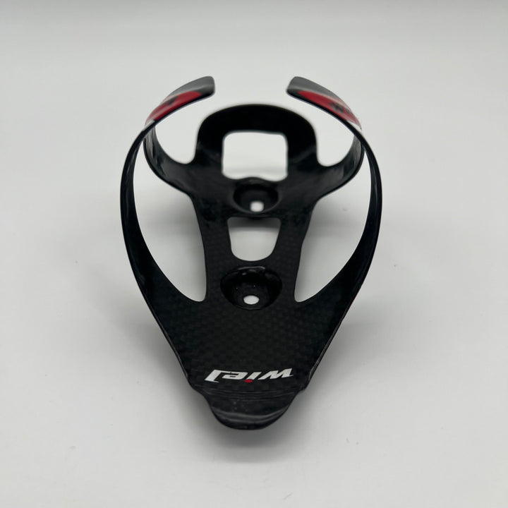 Wiel Black & Red Carbon Fiber Water Bottle Cage