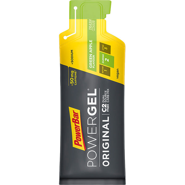 PowerBar PowerGel Original 24ct Green Apple (50mg caffeine)