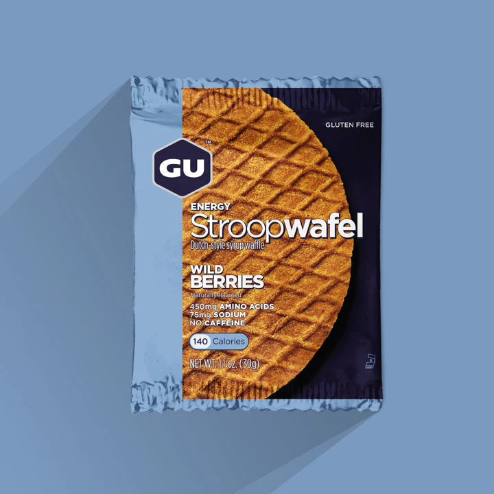 GU Energy Stroopwafel, 16 Pkt Box Wild Berries (GF)