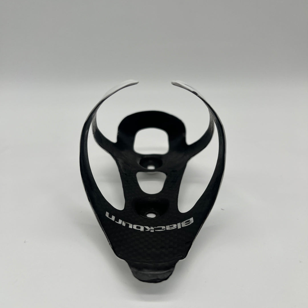 White Blackburn Camber Carbon Fiber Water Bottle Cages for Road /Triathlon Bikes