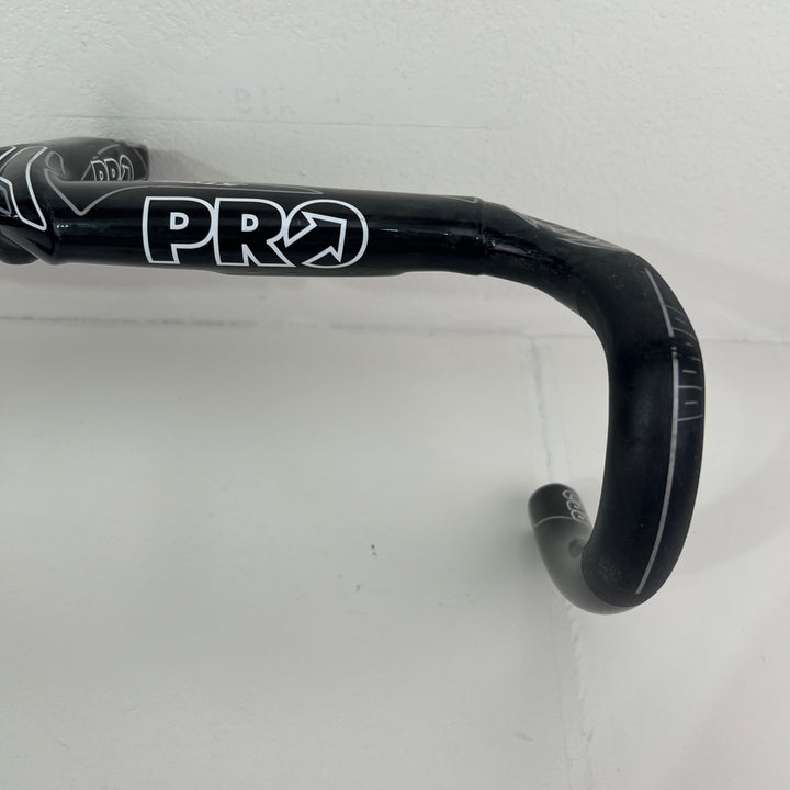 Used Shimano PRO Stealth Evo Carbon Fiber Integrated Handlebar, 112 mm, 42cm, 391g