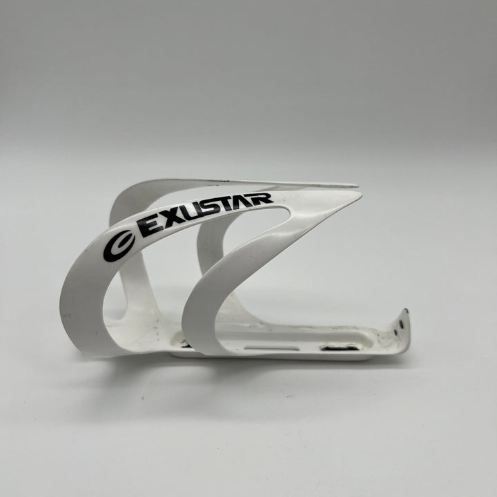 White Exustar E-BC70 Carbon Fiber Water Bottle Cage