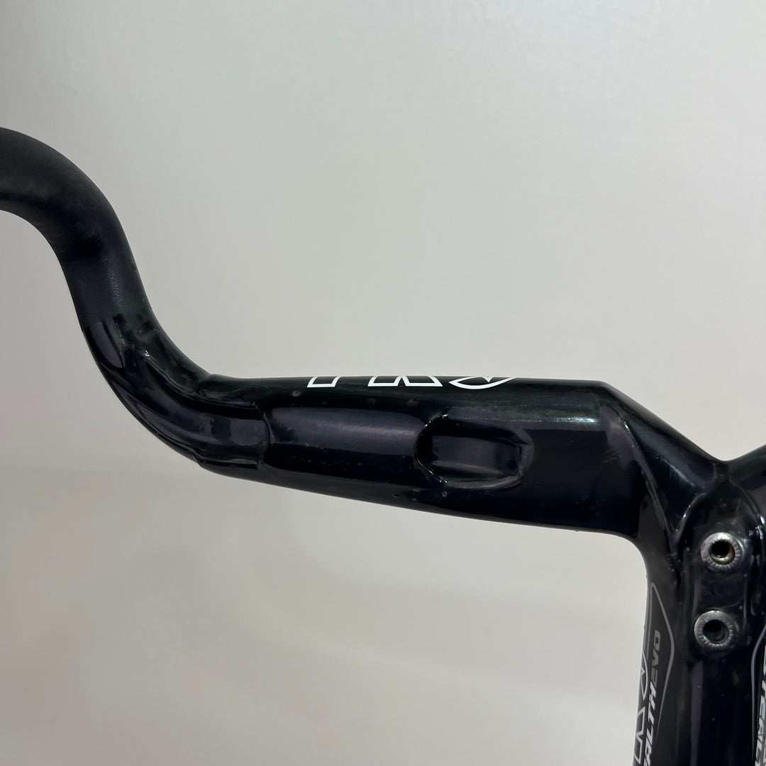 Used Shimano PRO Stealth Evo Carbon Fiber Integrated Handlebar, 112 mm, 42cm, 391g