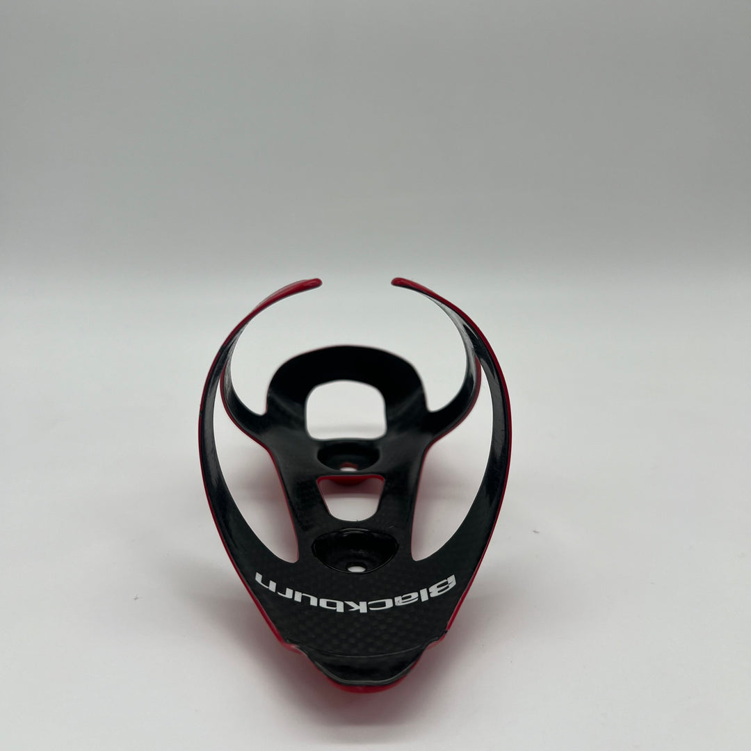 Red Blackburn Camber Carbon Fiber Water Bottle Cages for Road /Triathlon Bikes