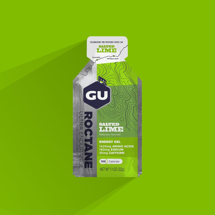 GU Roctane Energy Gels 24ct Box Salted Lime