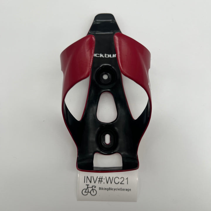 Red Blackburn Camber Carbon Fiber Water Bottle Cages for Road /Triathlon Bikes