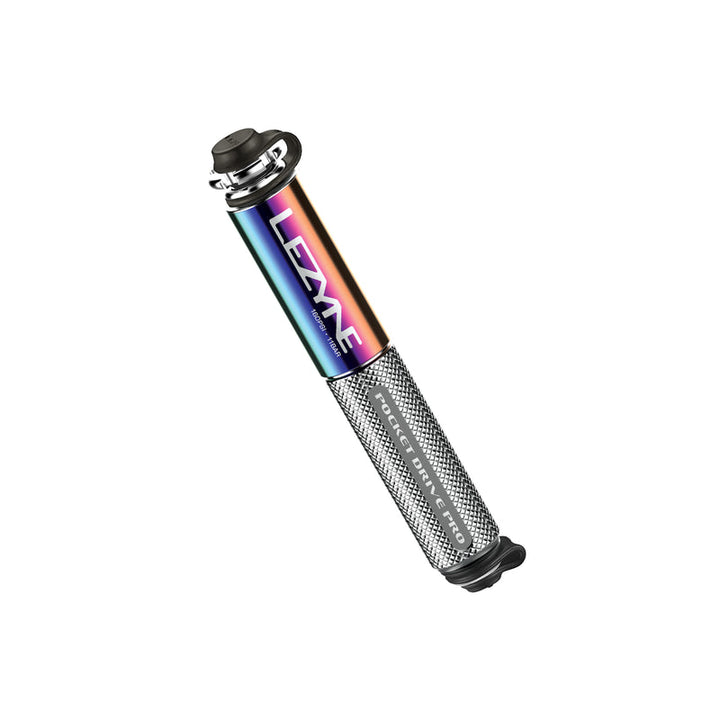 Lezyne Pocket Drive Pro Hand Pump, Neo Metallic / Gloss Silver