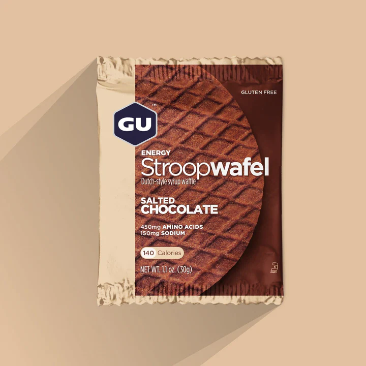 GU Energy Stroopwafel, 16 Pkt Box Salted Chocolate (GF)