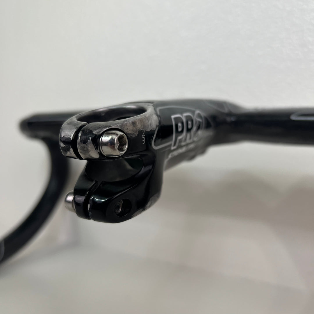 Used Shimano PRO Stealth Evo Carbon Fiber Integrated Handlebar, 112 mm, 42cm, 391g