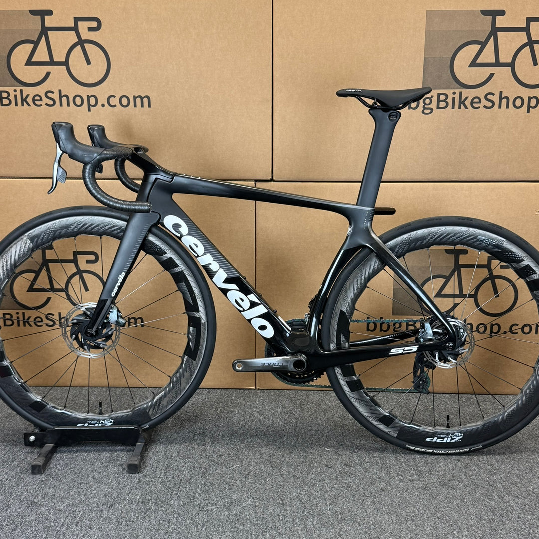 Used Cervelo S5, Zipp 404 NSW, Sram AXS Power Meter, Carbon Road Bike-2019, 51cm