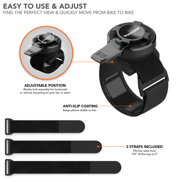 Rokform Aluminum Sport Series Velcro Bike Mount