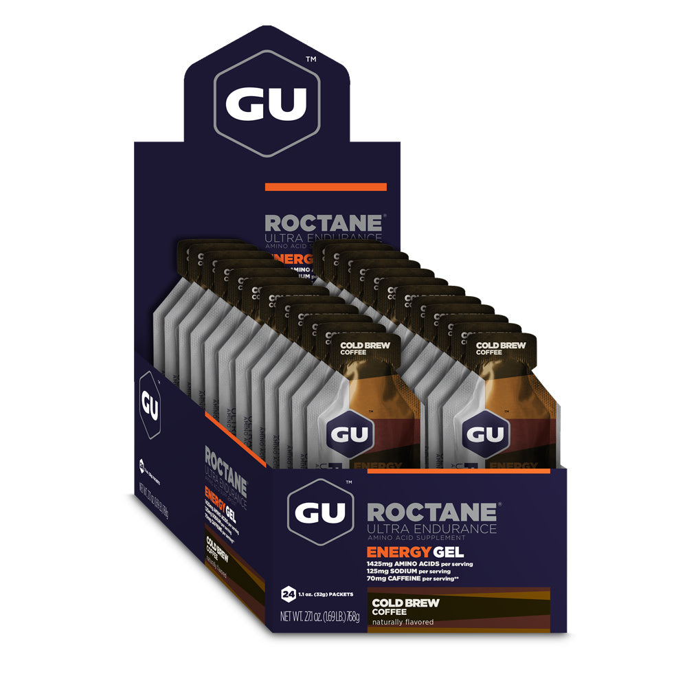 GU Roctane Energy Gels 24ct Box Cold Brew Coffee