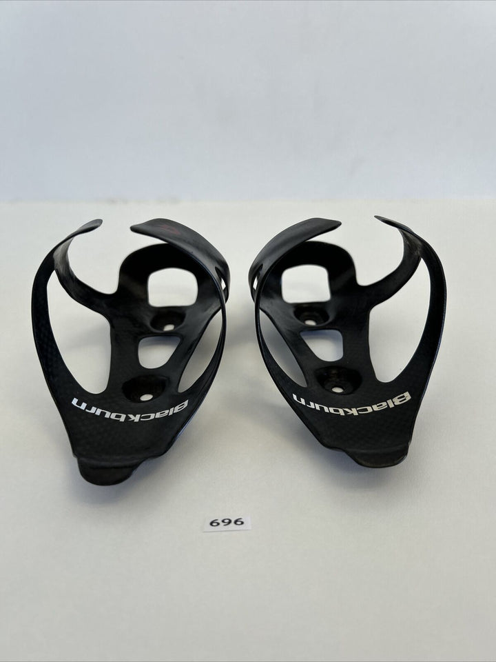 (2) Black Burn Carbon Water Bottle Cage