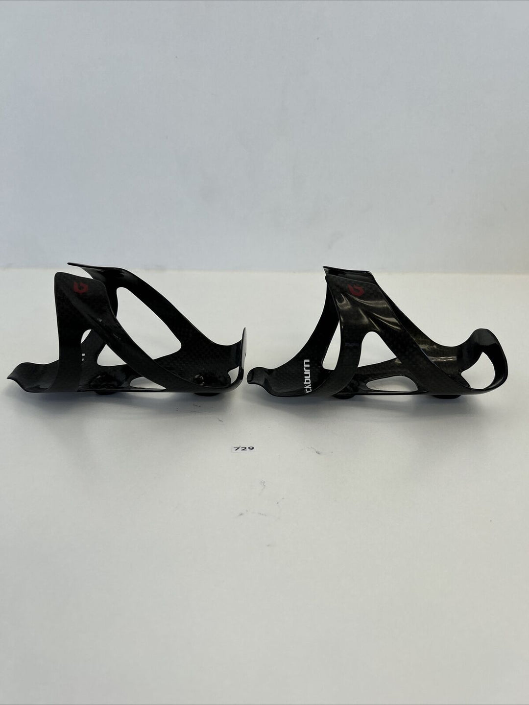 (2) Black Burn Carbon Water Bottle Cage