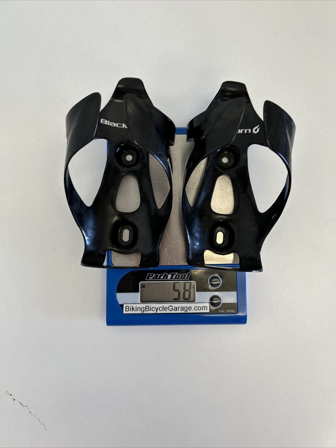 (2) Black Burn Carbon Water Bottle Cage