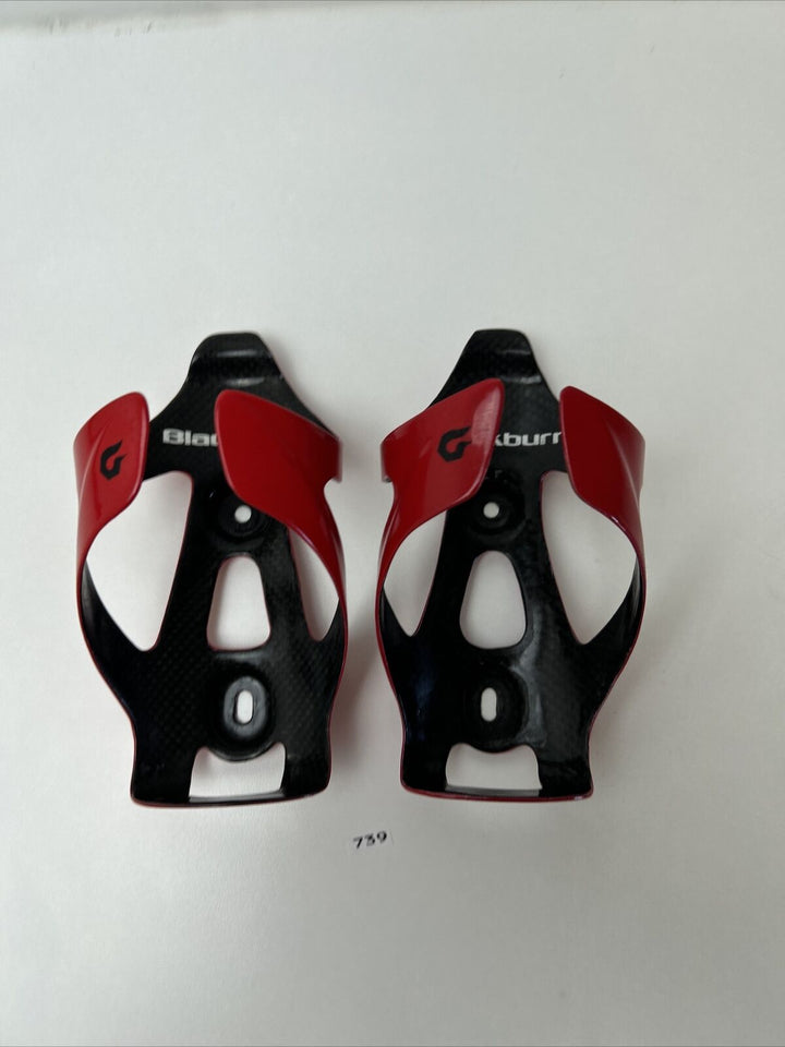 (2) Black Burn Carbon Water Bottle Cage