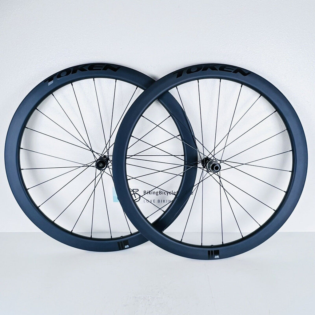 NEW Token C45D Resolute Tubeless Ready Disc Brake Wheelset Shimano