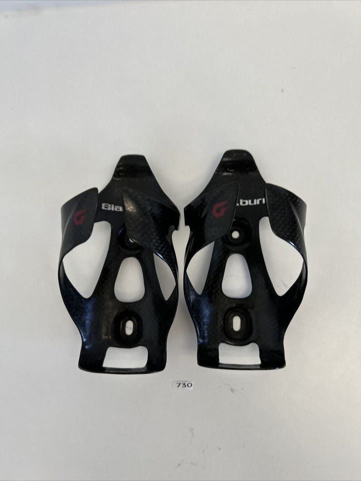 (2) Black Burn Carbon Water Bottle Cage