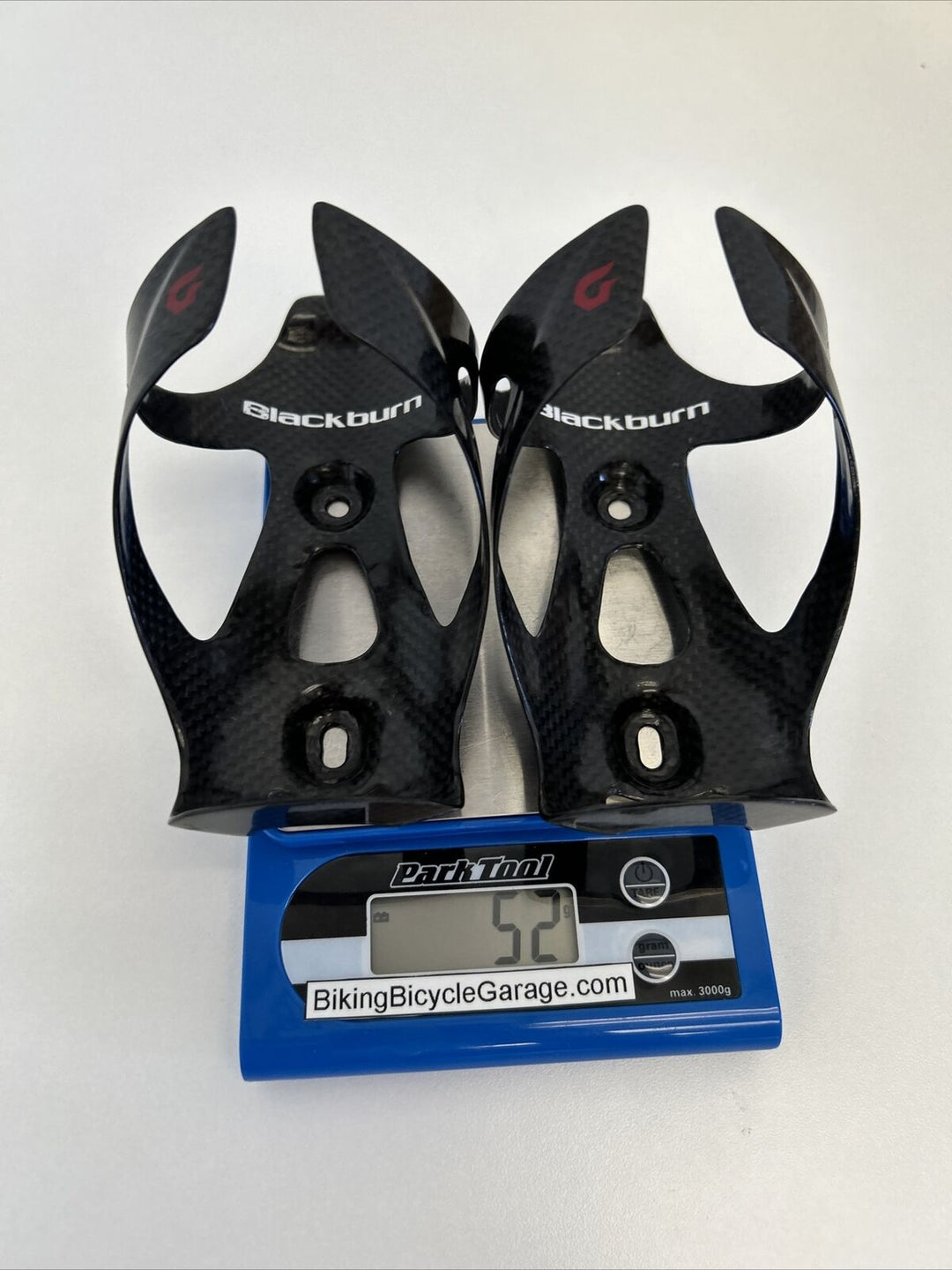 (2) Black Burn Carbon Water Bottle Cage