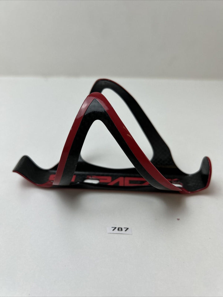 Supacaz Fly Carbon Bike Bicycle Water Bottle Cage Black / Red Bottle Cage