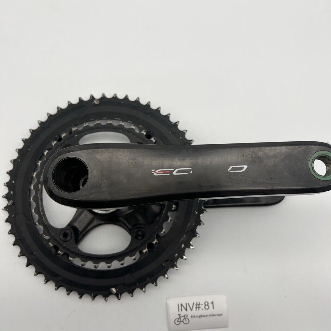 Campagnolo RECORD Carbon Fiber 12 speed Crankset 172.5mm 52/36T, MSRP: $770