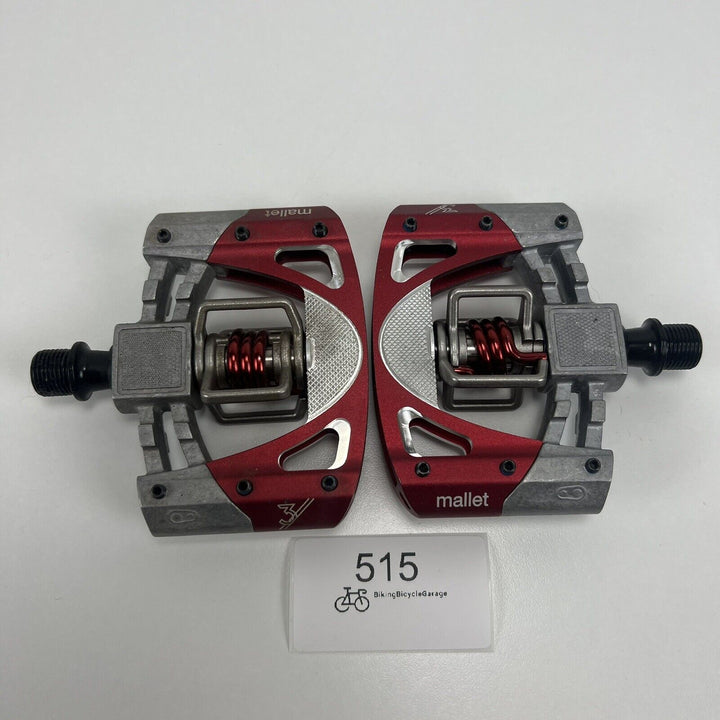 Crank Brothers Mallet 3 Dual Sided Clipless Pedals w/Platform 9/16" Aluminum Red