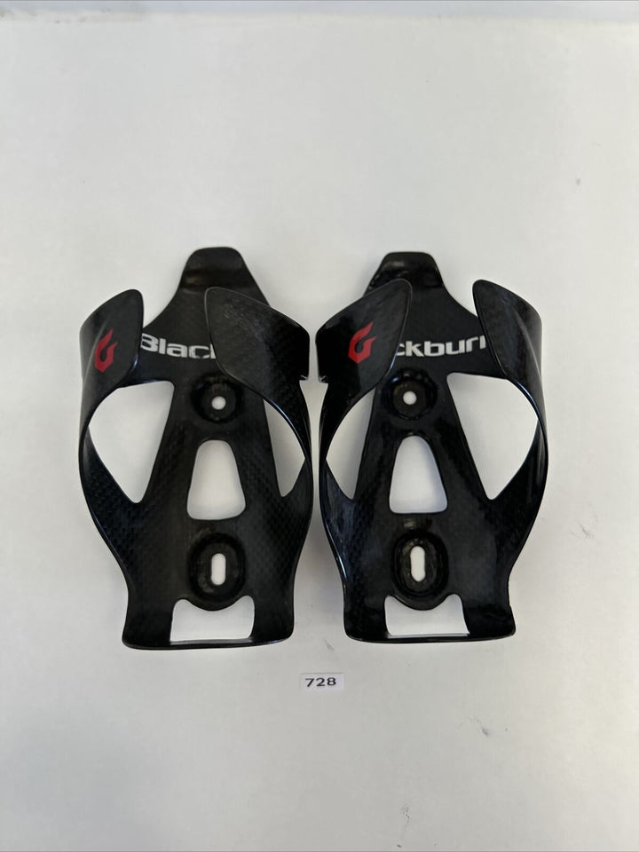 (2) Black Burn Carbon Water Bottle Cage