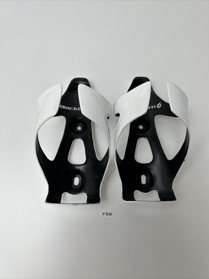 (2) Black Burn Carbon Water Bottle Cage