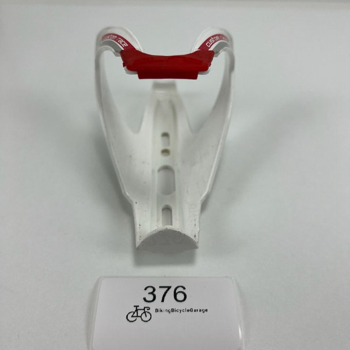 Elite Custom Race Road Bike MTB Bicycle Water Bottle Cage - White / Red