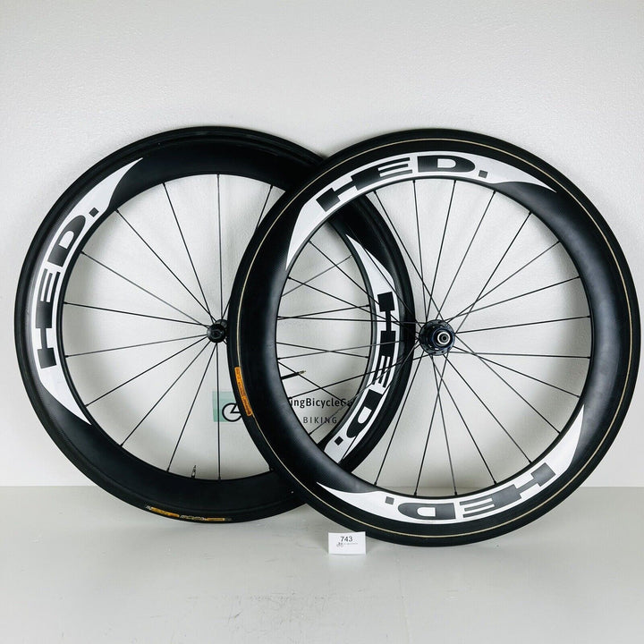 HED Aero Tubular Carbon Wheelset Shimano/Sram 10 Speed Continental Tires 1,930g