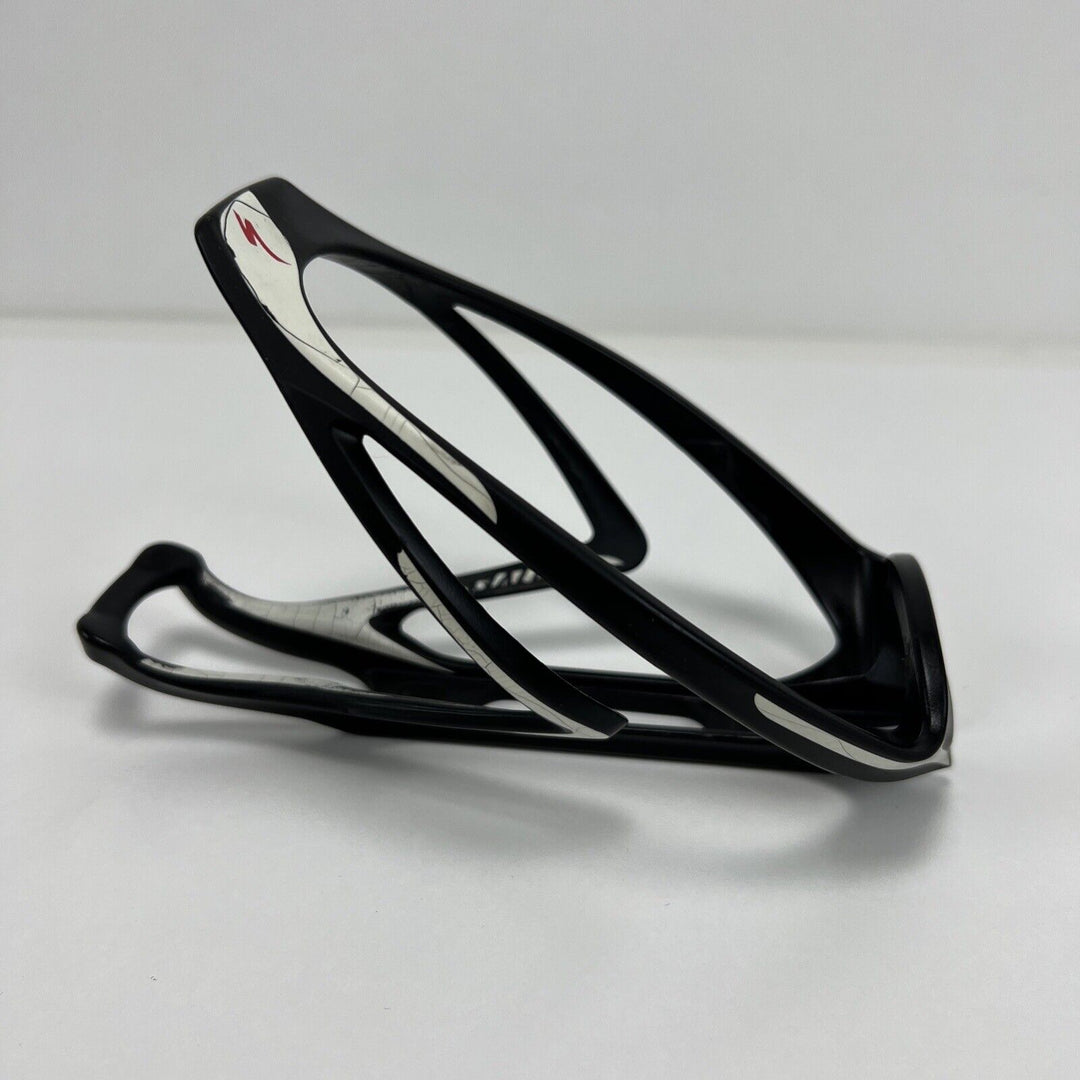 Specialized Rib Cage Black / White, Road MTB Bike Water Cage, 40g