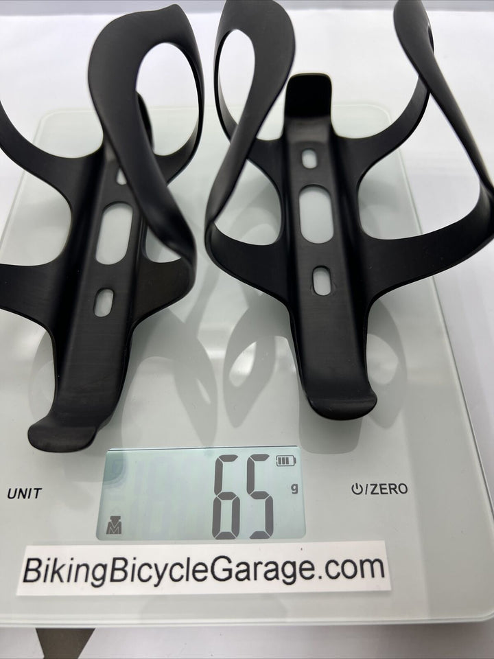 (Pair) BIKESMART HYDROCARBON 4 Carbon Water Bottle Cages Road Triathlon MTB 65g