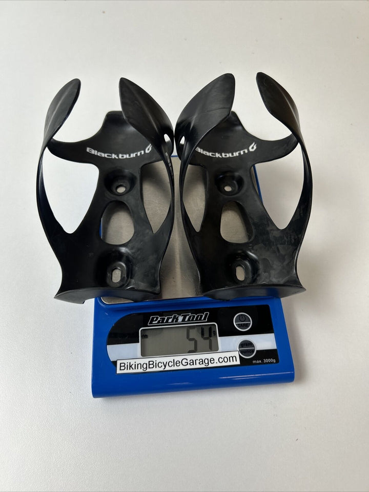 (2) Black Burn Carbon Water Bottle Cage