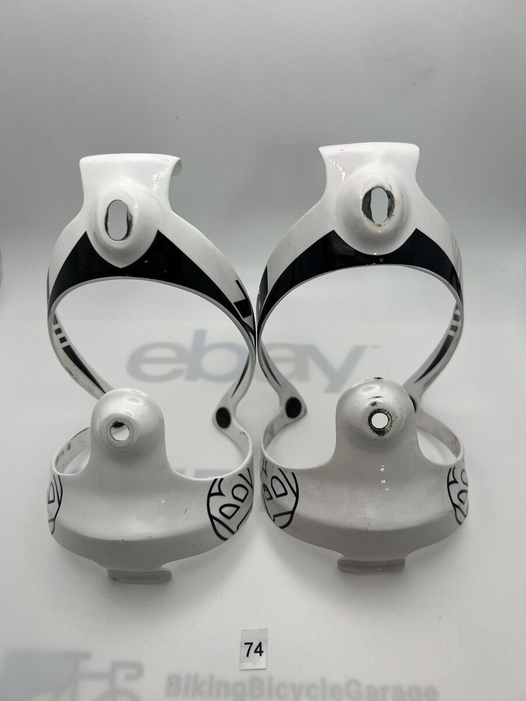 (2) Bontrager RXL Carbon Bottle Cages Glossy White 45g