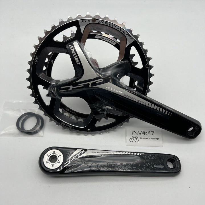 NEW FSA Gossamer Pro Compact Crankset 10/11-Speed 175mm ABS 46/36t BB386 Evo