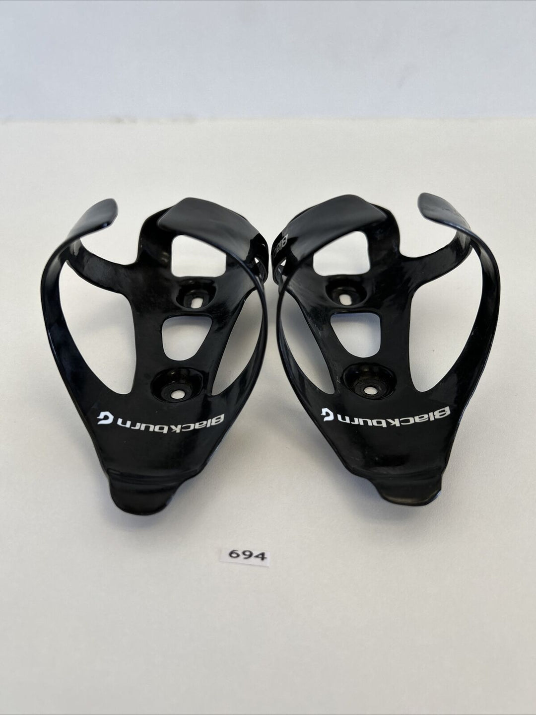 (2) Black Burn Carbon Water Bottle Cage