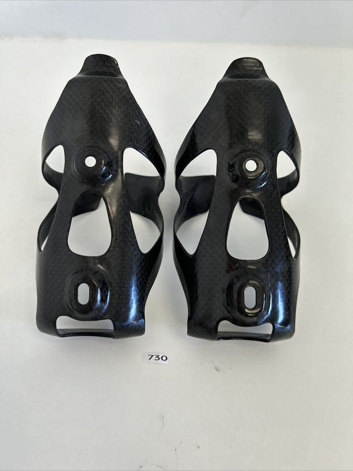 (2) Black Burn Carbon Water Bottle Cage